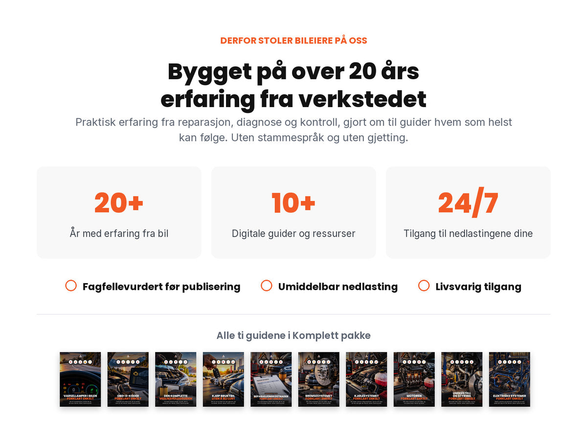 Bygget på over 20 års erfaring fra verkstedet, med omslagene til alle ti guidene i Komplett pakke.