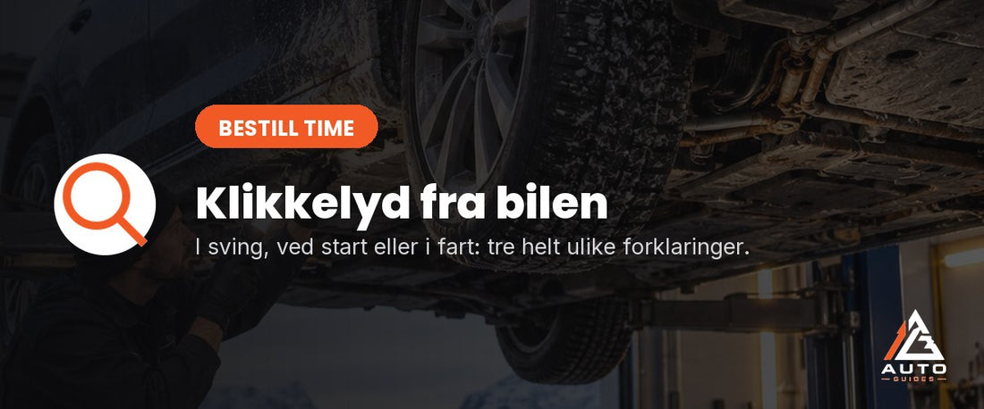 Bil på løftebukk, sett fra undersiden