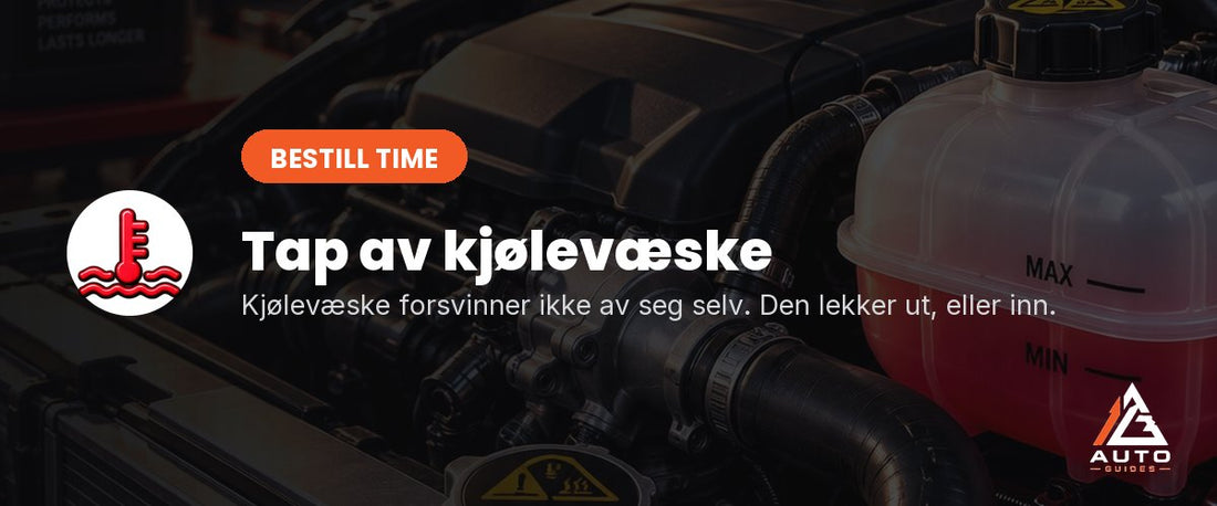 Kjølesystemet med radiator og slanger