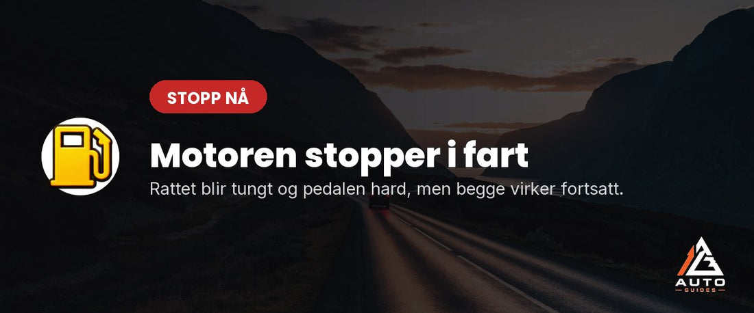 Bil på veg i skumring