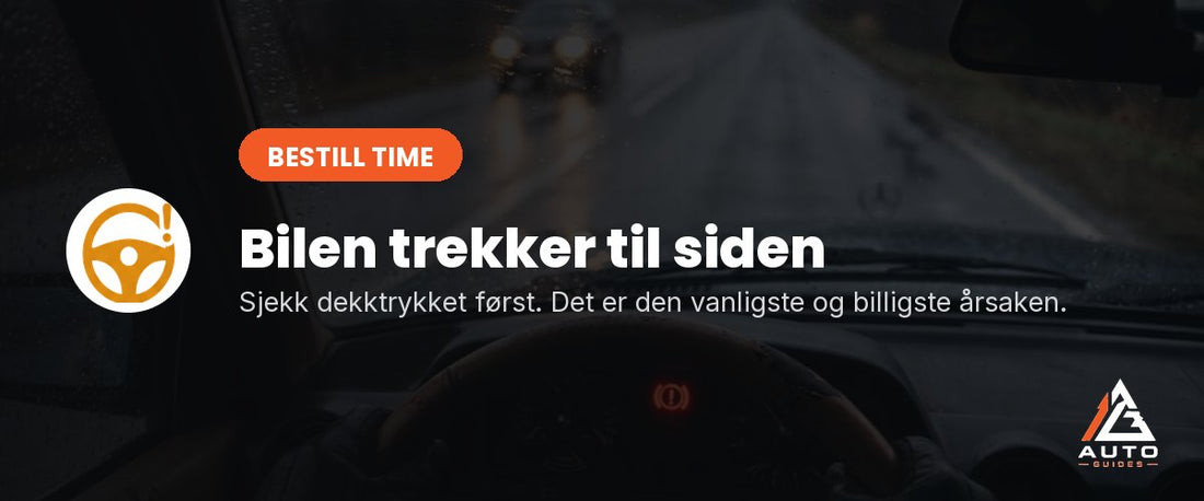 Kjøring på våt veg, sett fra førerplass