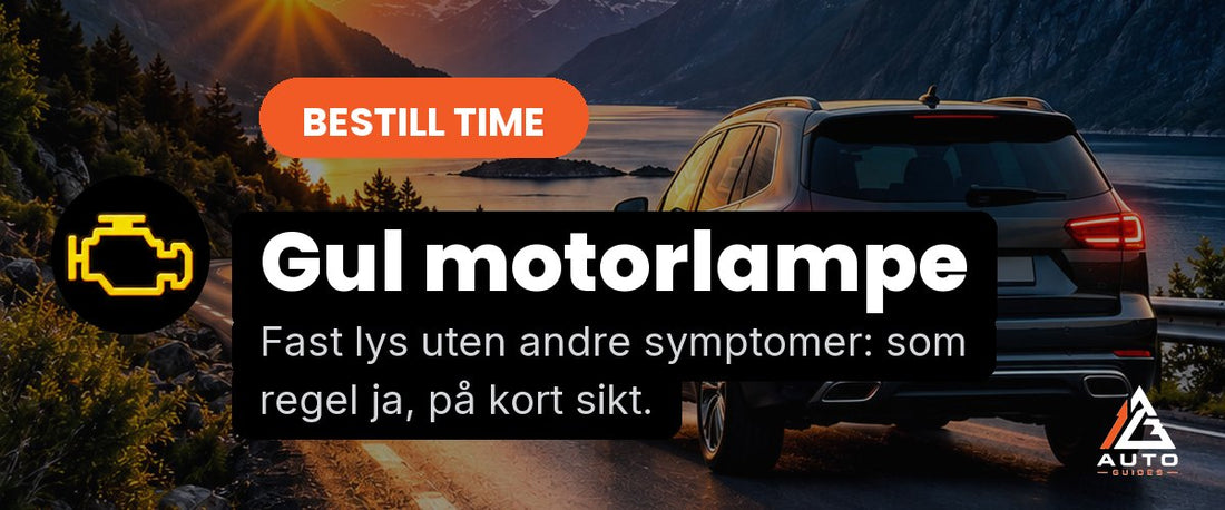 Gul motorlampe