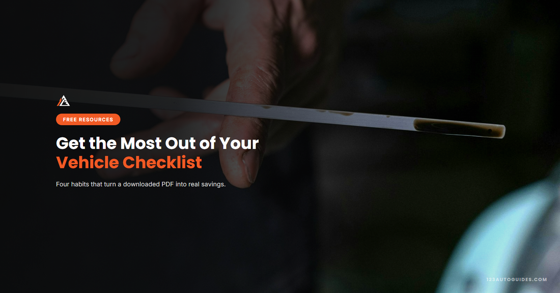 How to Get the Most Out of Your Free Vehicle Checklist