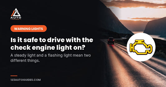 Is it safe to drive with the check engine light on? A steady light and a flashing light mean two different things.