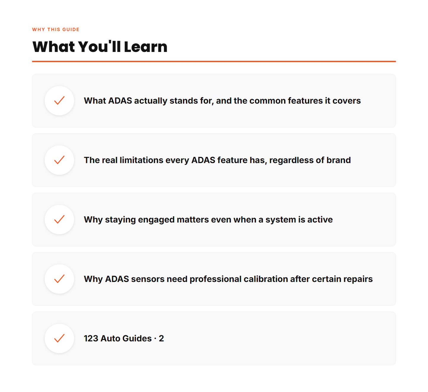 Why This Guide - ADAS Explained