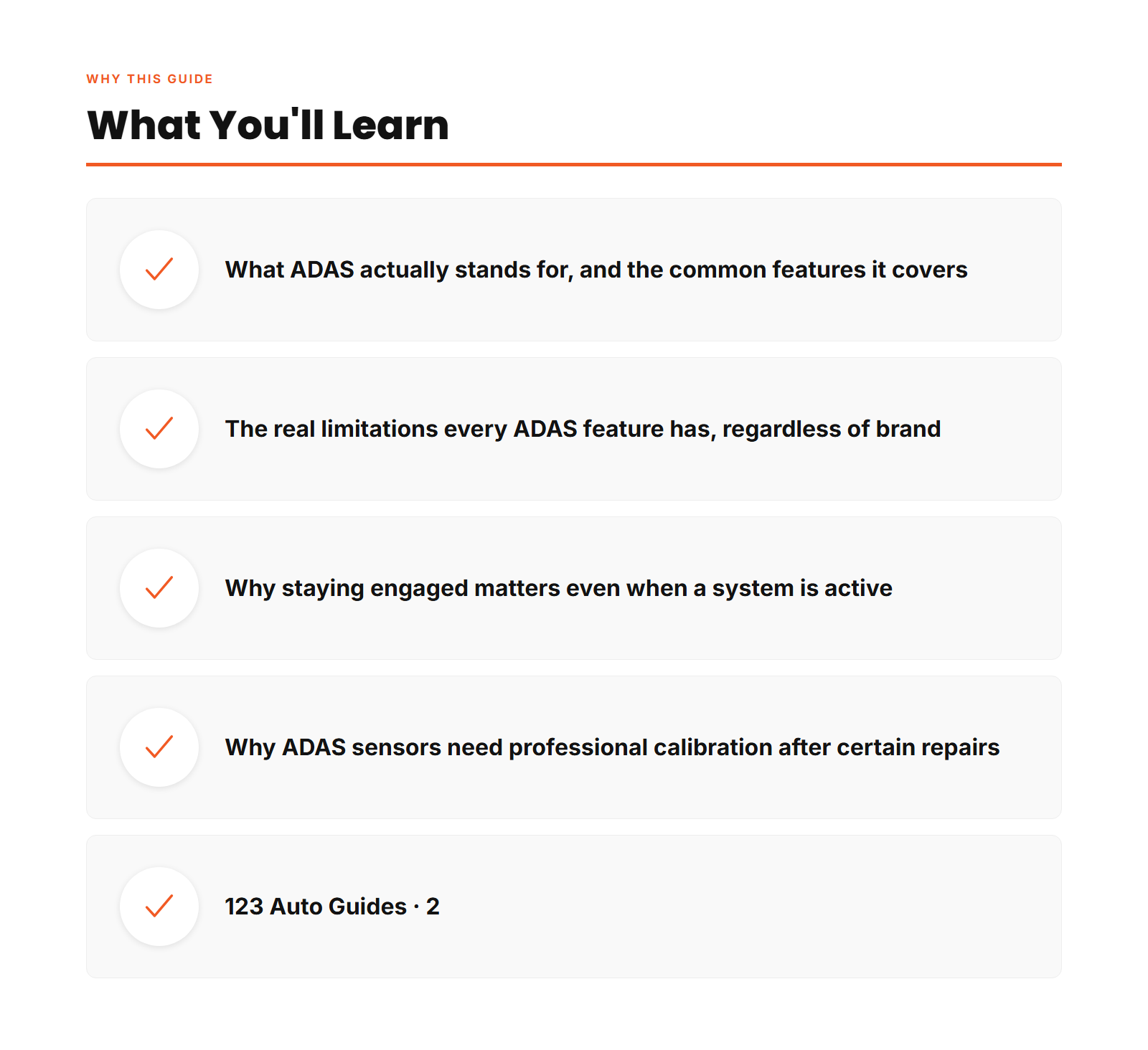 Why This Guide - ADAS Explained
