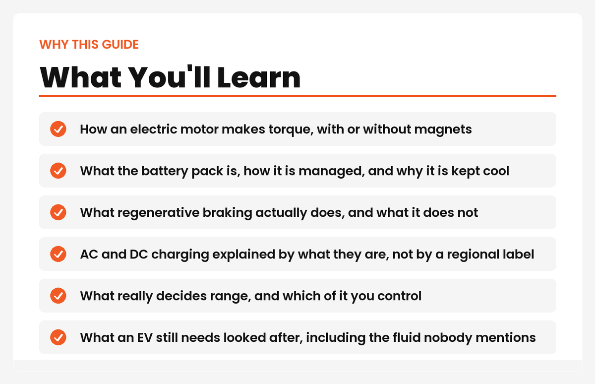 What you'll learn – EV Fundamentals Explained
