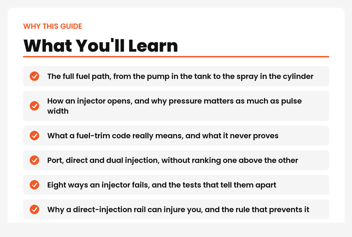 What you'll learn in Fuel Injection Systems Explained
