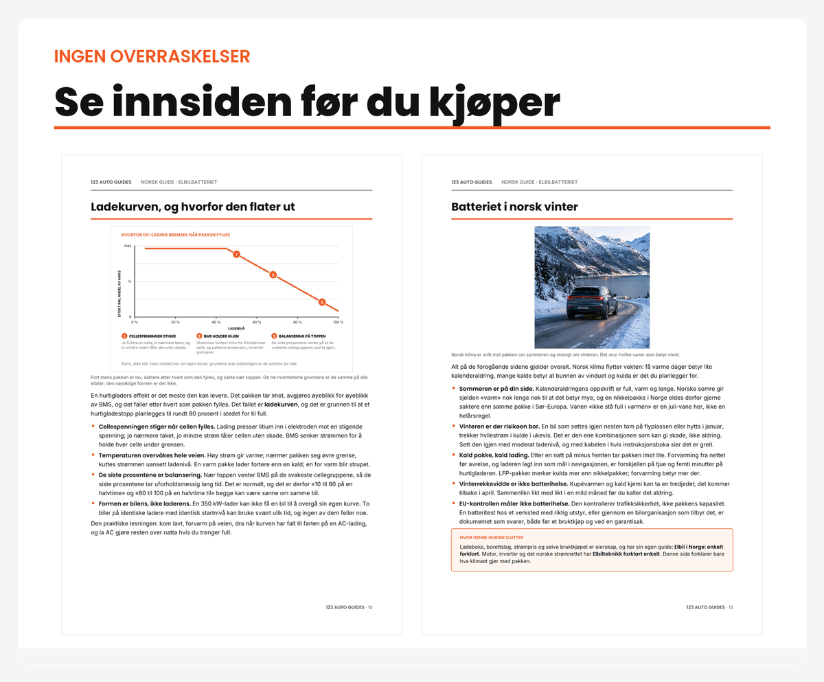 Se innsiden: ladekurven og batteriet i norsk vinter