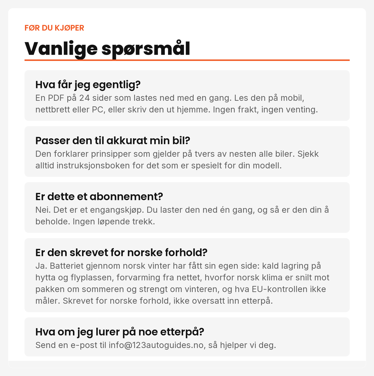 Vanlige spørsmål før du kjøper Elbilbatteriet forklart enkelt