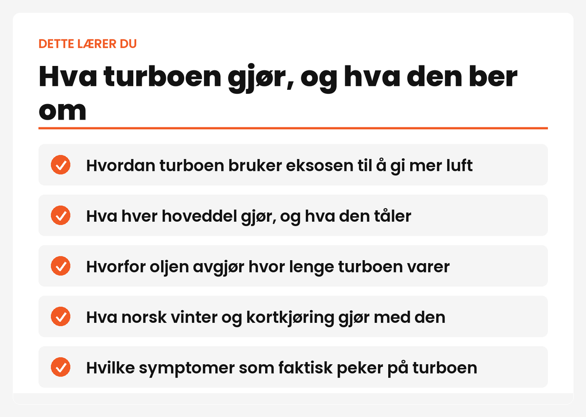 Dette lærer du om turbo