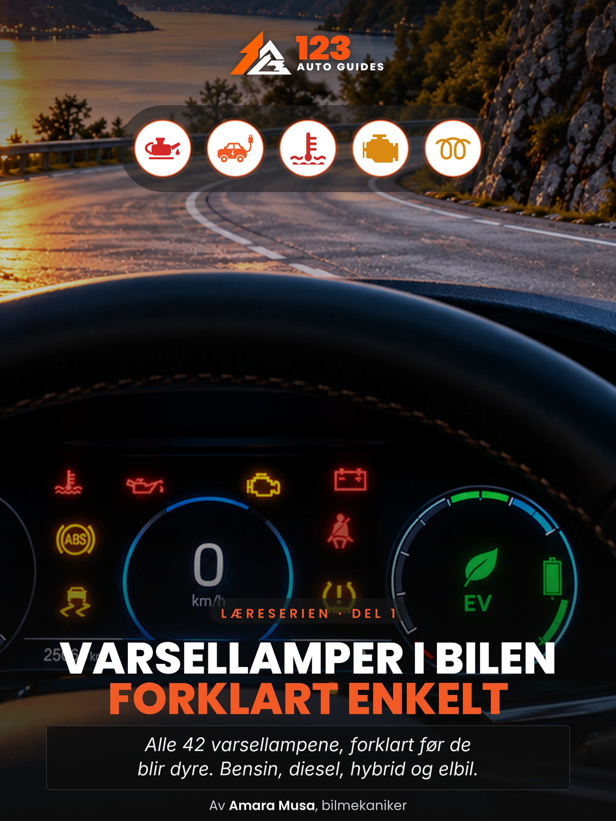 Varsellys i bilen enkelt forklart, omslag