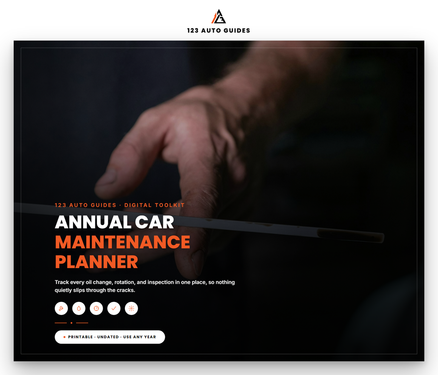 Annual Car Maintenance Planner cover