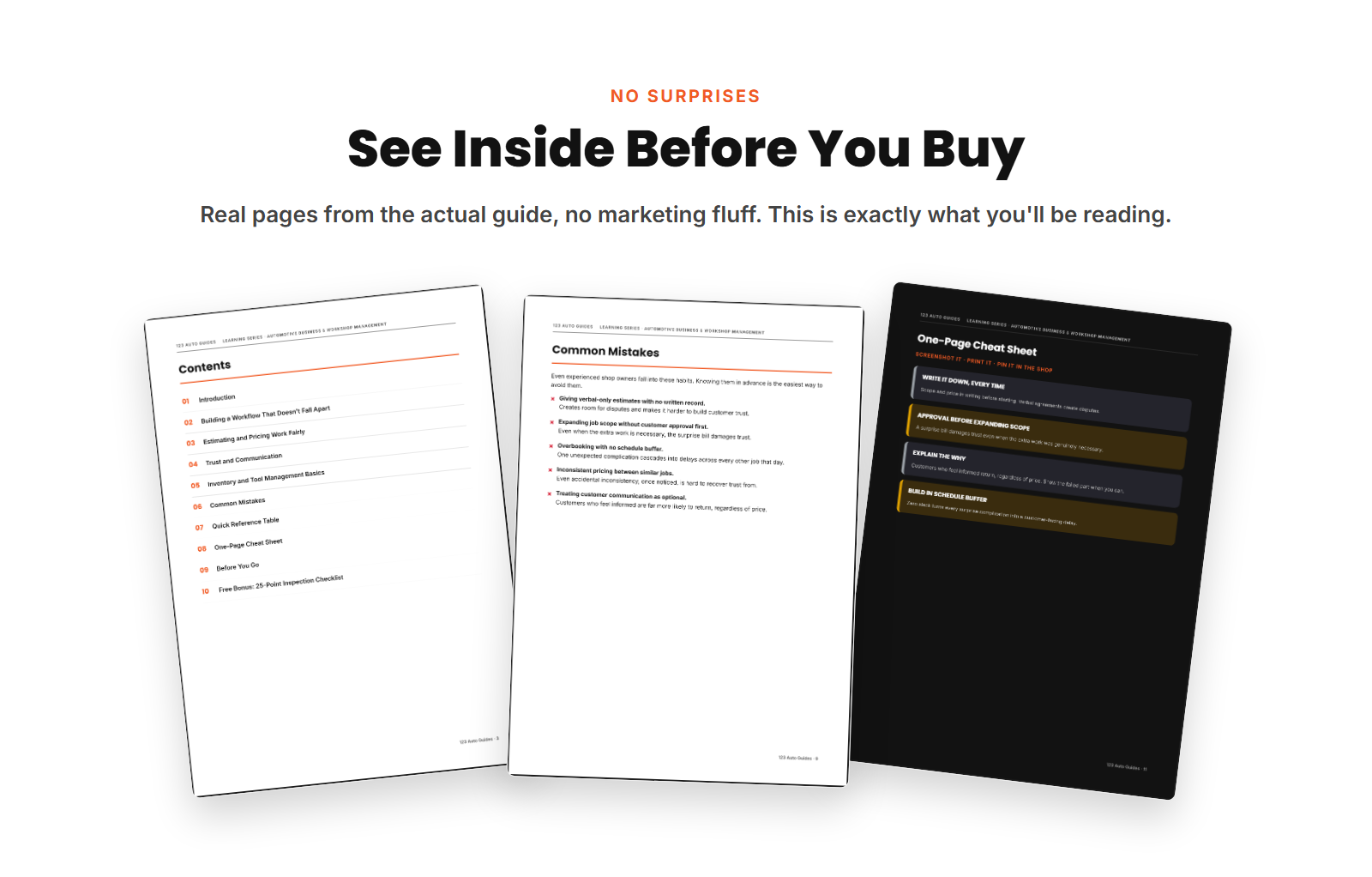 See Inside Before You Buy - Automotive Business and Workshop Management
