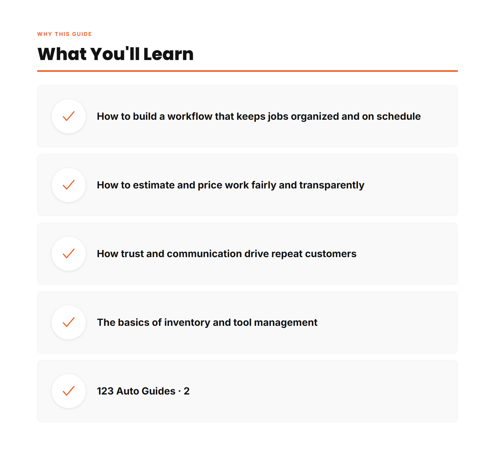 Why This Guide - Automotive Business and Workshop Management